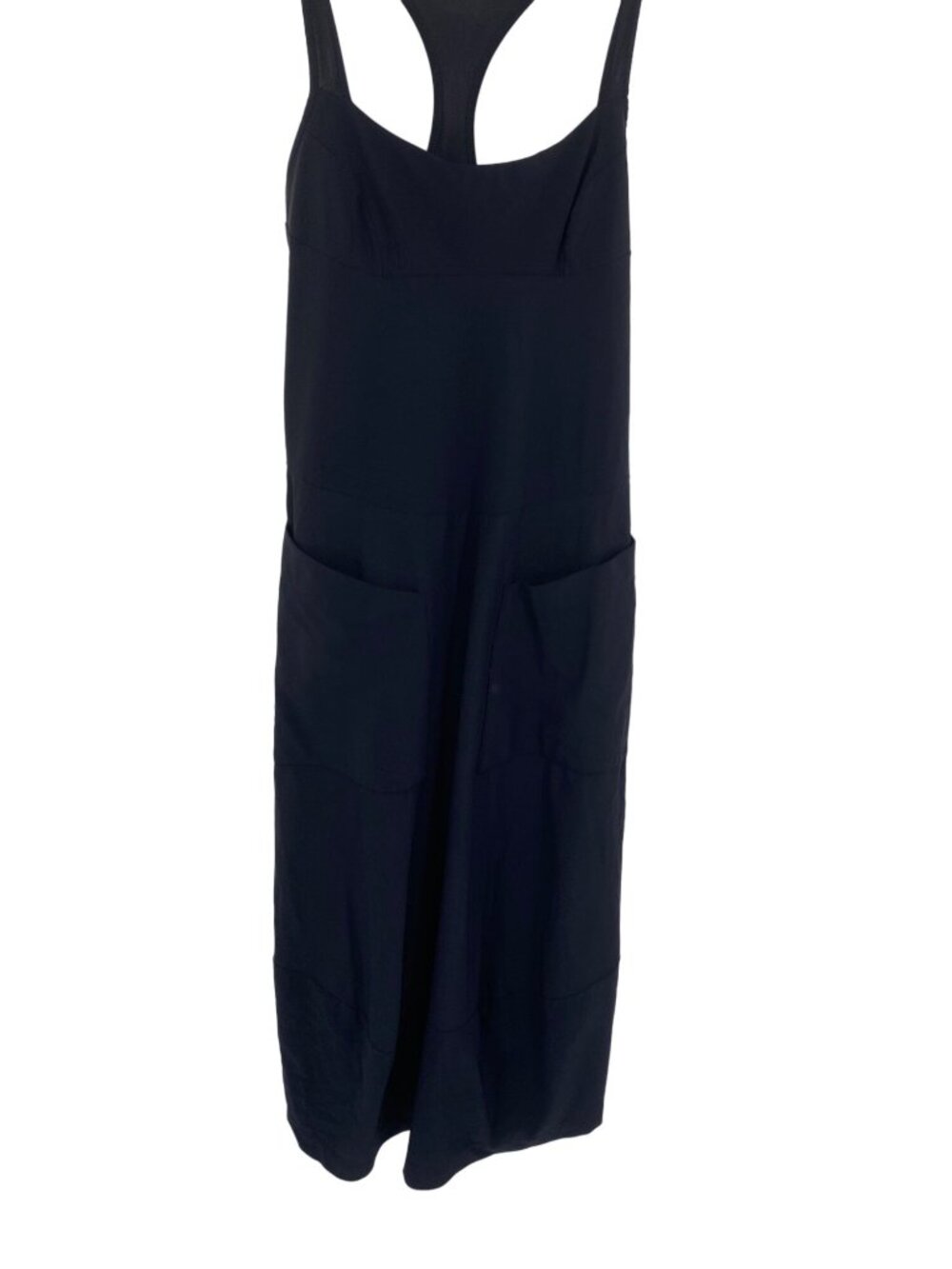 Marithe + Francois Girbaud midi dress SIZE USA 7 balloon lagenlook SIDE POCKETS
